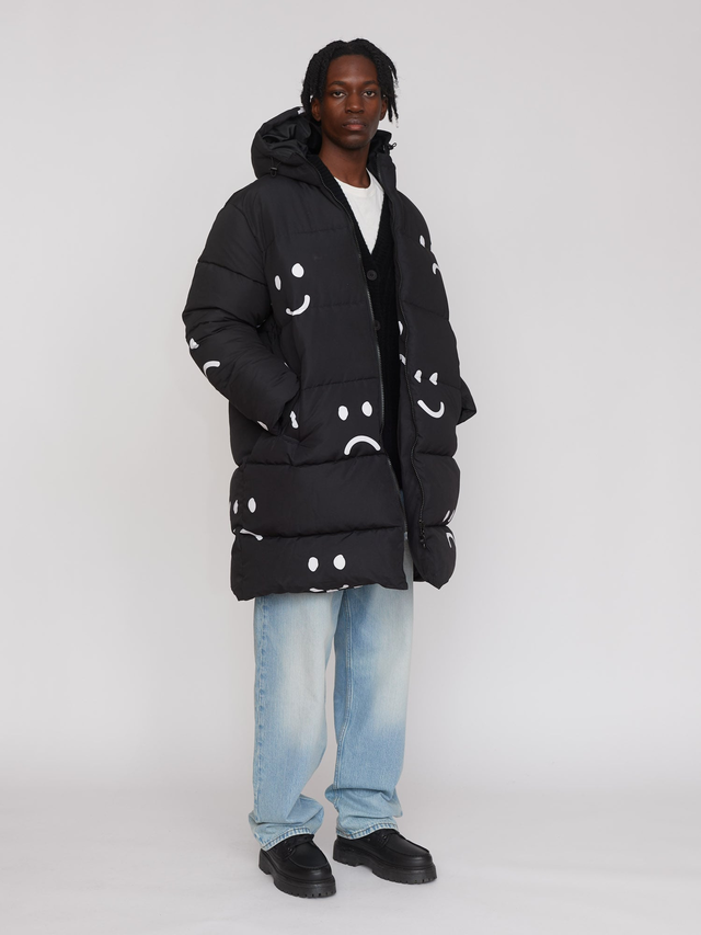 Happy Sad Longline Puffer Coat