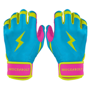 PREMIUM PRO Creator Series Short Cuff Batting Gloves | CARIBBEAN BLUE