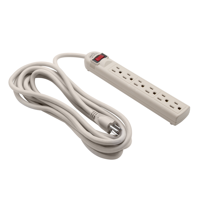 6-Outlet Grounded Surge Protector