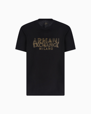 Regular fit T-shirt with blurred logo effect