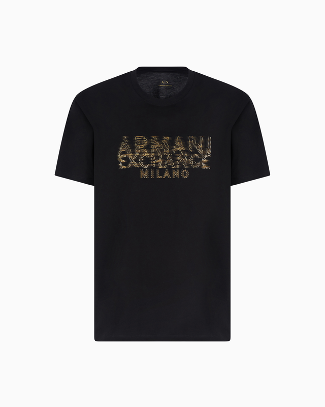 Regular fit T-shirt with blurred logo effect