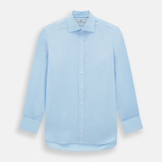 Dr. No Blue Cotton Shirt With Cocktail Cuff As Seen On James Bond