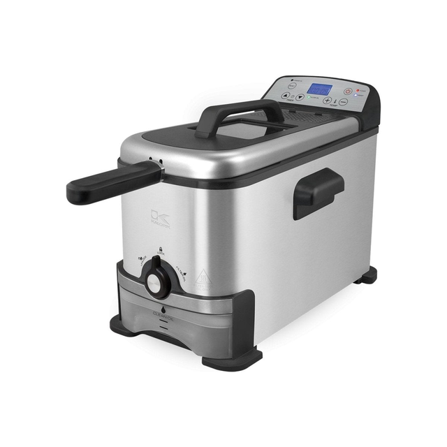 Kalorik® 3.2 Quart Digital Deep Fryer with Oil Filtration, Stainless Steel