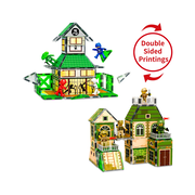 PicassoTiles 102pc Magnetic Tile 2-in-1 Ninja & Troops Set
