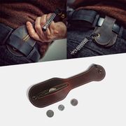 Vintage EDC Pouch for Men Snap Over Leather Coin Purse Slapjack