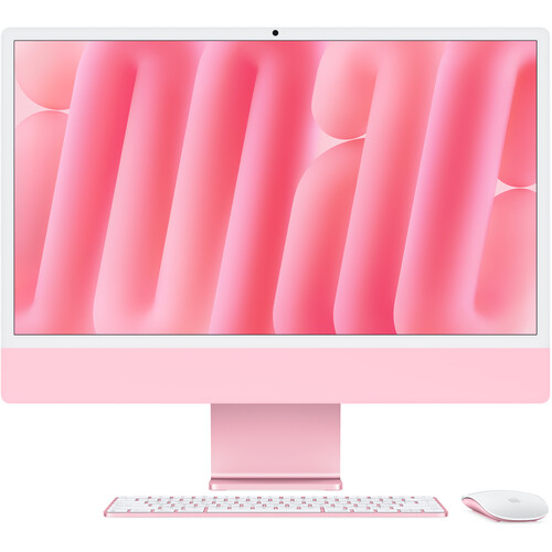 Apple iMac 24" 4.5K Retina Display M4 Chip 16GB Memory 256GB SSD All-in-One Desktop Computer - Pink