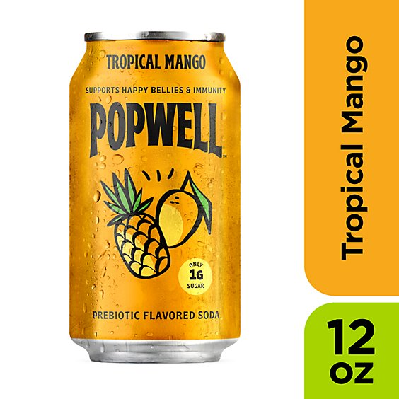 Popwell Tropical Mango - 12 Fl. Oz.