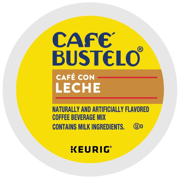 Café Bustelo, Sweet & Creamy Café CON LECHE Keurig Single Serve K-Cup Pods, 24 Count