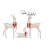 Set Of 3 LED Deer Family Holiday Yard Decoration
