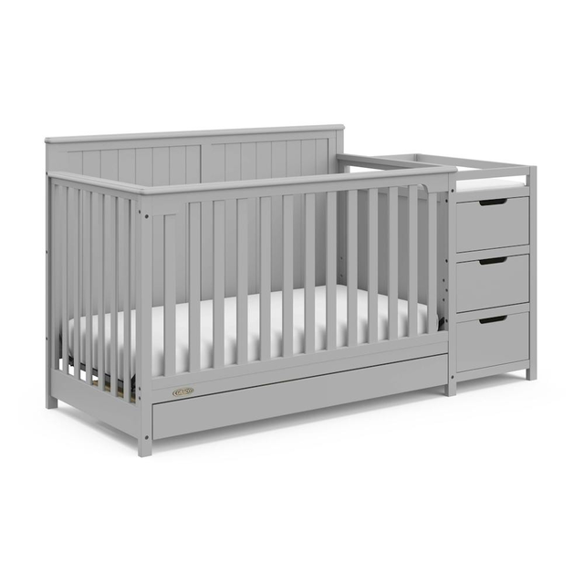 Hadley 5-in-1 Convertible Crib and Changer with Drawer