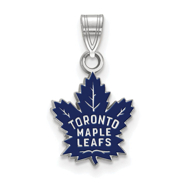 Sterling Silver NHL Toronto Maple Leafs SM Enamel Pendant