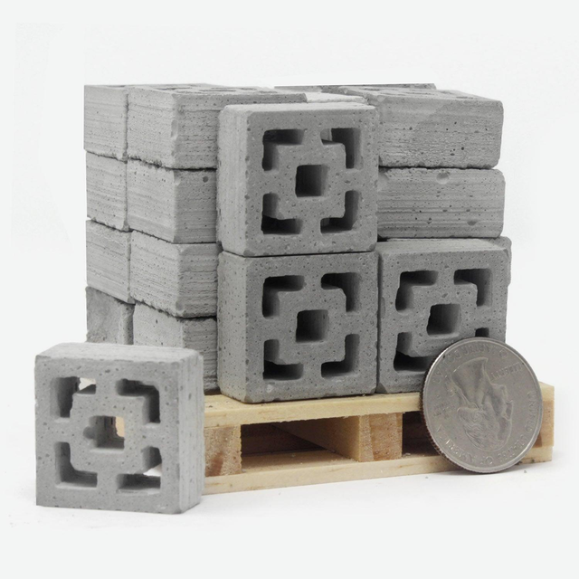 1:12 Scale Mini Breeze Block Pallet (24pk) - Vista Vue