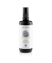 Alteya's Organic Toner Mist 3.4 Fl Oz - Rose Water Violet Glass spray