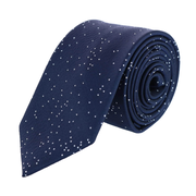 Mystere Metallic Star Light Silk Necktie
