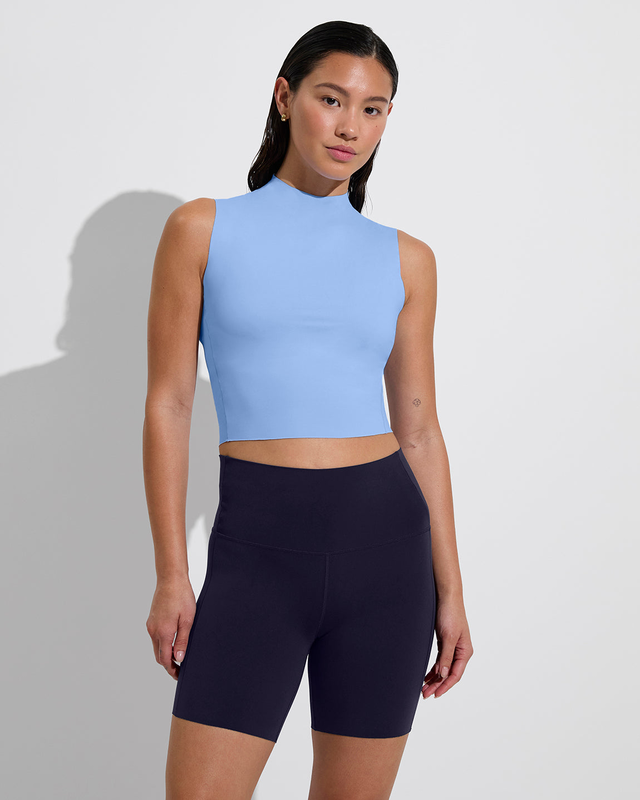 Rays Sleeveless Top - Blue Skies