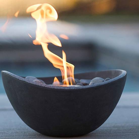 Wave Table Top Fire Bowl 
