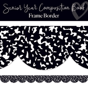 Senior Year Composition Book | Bulletin Board Borders | Schoolgirl Style