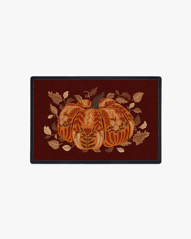 Harvest Pumpkin Large Doormat | Ruggable