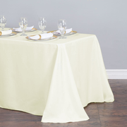 90 X 156 in. Rectangular with Round Corners Polyester Tablecloth (25 Colors)