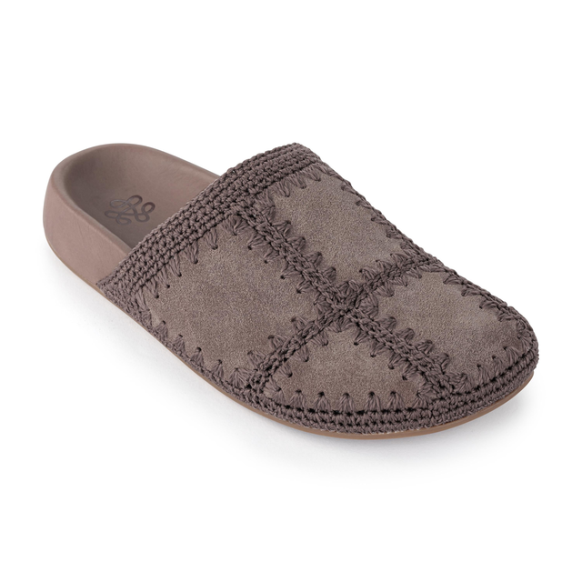 Bolinas Clog - Leather - Mushroom Suede Patch