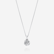 Knot Pendant With Chain Sterling Silver