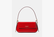 Bridget Patent Fabric Small Flap Shoulder