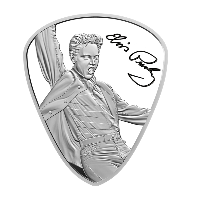 The Official Elvis Presley Plectrum Coin - Signature Edition!