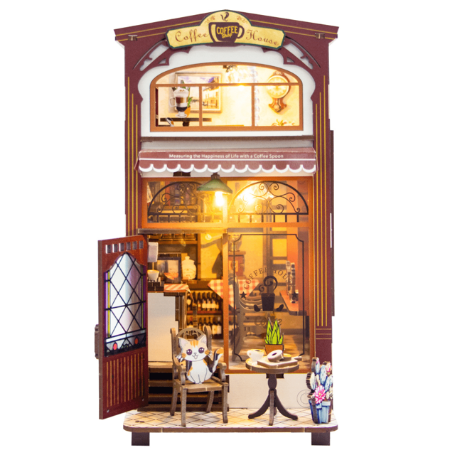 Coffee House DIY Book Nook | Anavrin (Music Box)