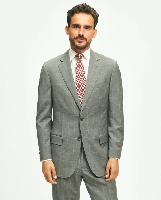 Brooks Brothers Explorer Collection Classic Fit Wool Pinstripe Suit Jacket