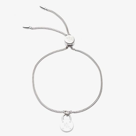 Lauren Ralph Lauren Silver Padlock Toggle Bracelet 60542939-G03