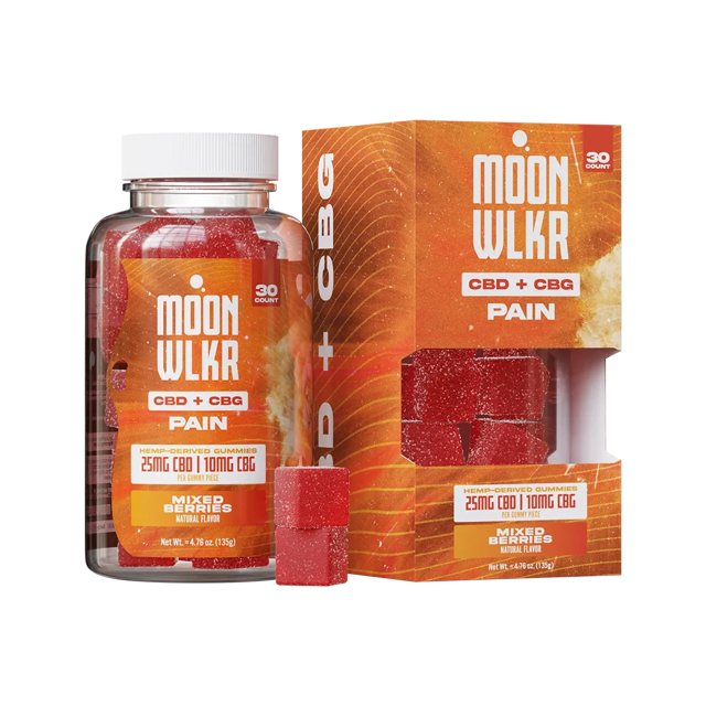 CBD:CBG Pain Relief Gummies — Mixed Berry