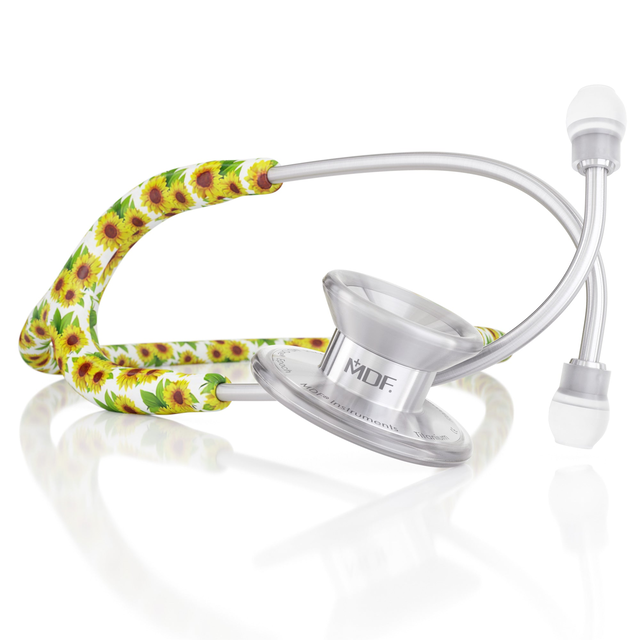 MD One® Epoch® Titanium Adult Stethoscope - Sunflower