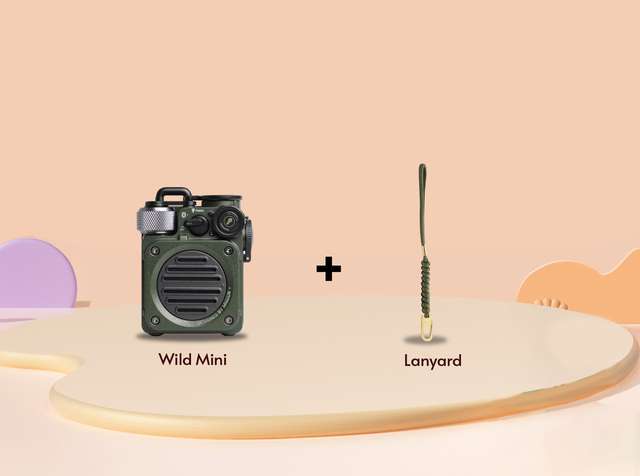 MUZEN Wild Mini Rugged Outdoor Portable Bluetooth Speaker