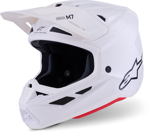 Alpinestars S-M7 White Motocross Helmet