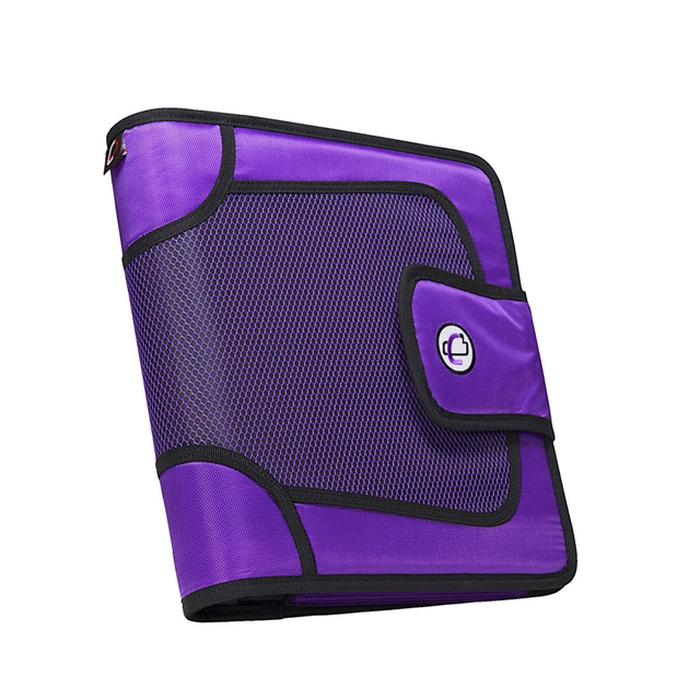 Case-It 1590355 Strap Binder with Tab File, O-Ring, 2 in. - Purple