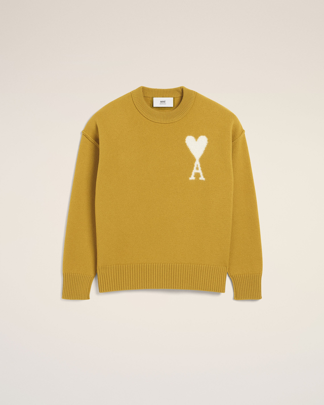 Mustard Wool Ami de Coeur Sweater