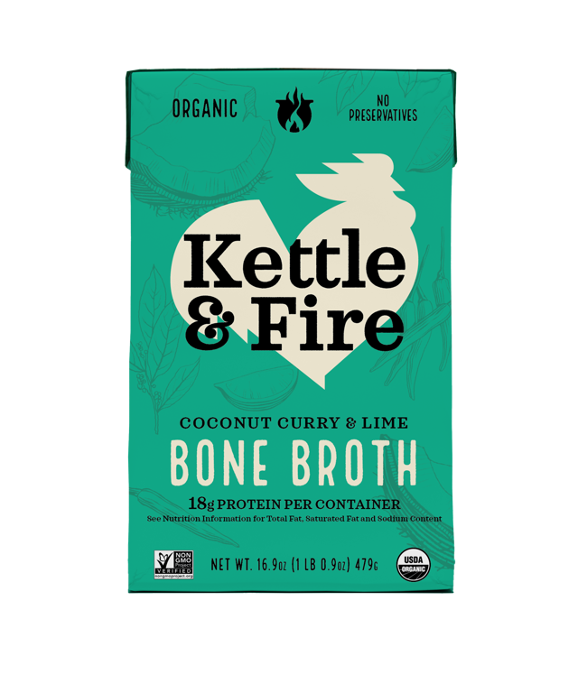Coconut Curry & Lime Chicken Bone Broth - 16.9 oz