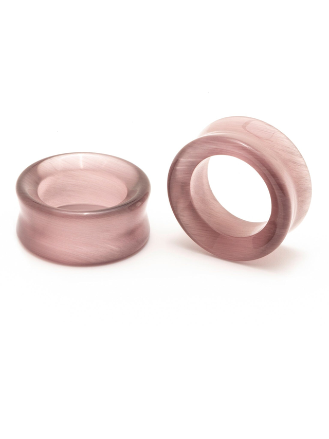 Plum Cat's Eye Stone Tunnels