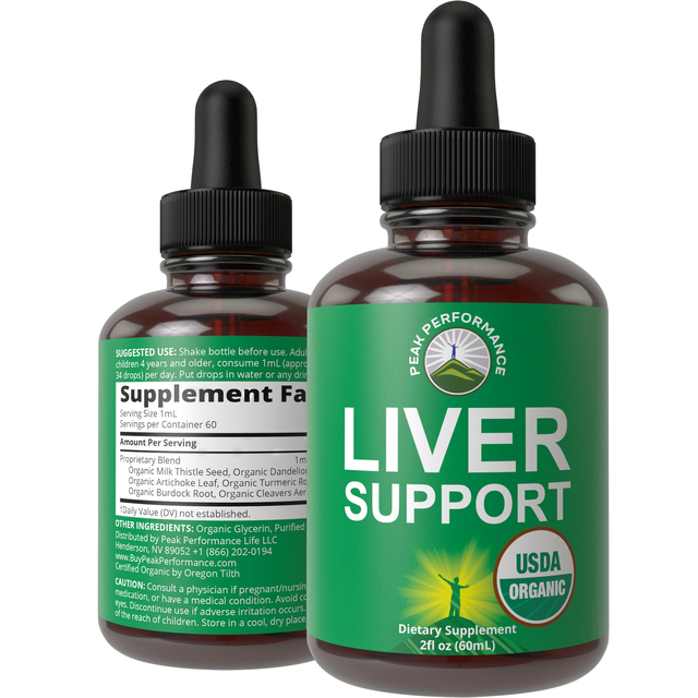 USDA Organic Liver Cleanse, Detox & Repair Drops