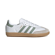 Adidas Kid's (Grade School) Samba OG Cloud White/Silver Green/Gum