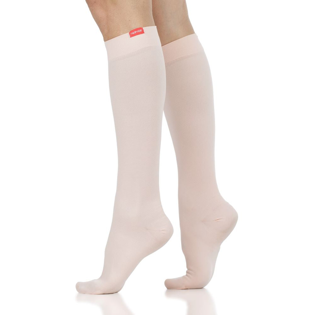 Solid (Moisture-Wick Nylon Compression Socks)
