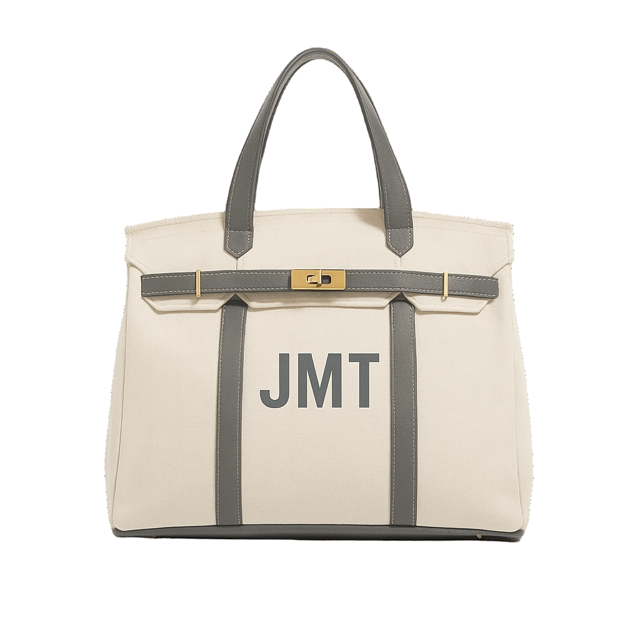 The Not Hettie Bag Grey Canvas