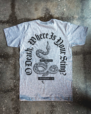 O Death, Where Is Your Sting? Adult Box T-Shirt
