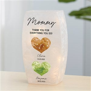 Birthstone Constellations Personalized Small Frosted Tabletop Light