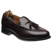 Herring Barcelona tasselled loafers in burgundy rois from Herring Shoes