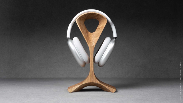 Headphone Stand Wood