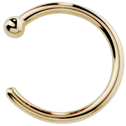 14K Gold Nose Hoop