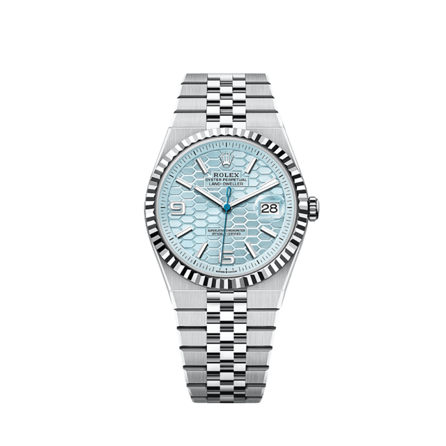 Rolex Land-Dweller 127336 Platinum Ice Blue Dial (2025)