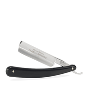 Black 5/8 Blade Round Straight Razor