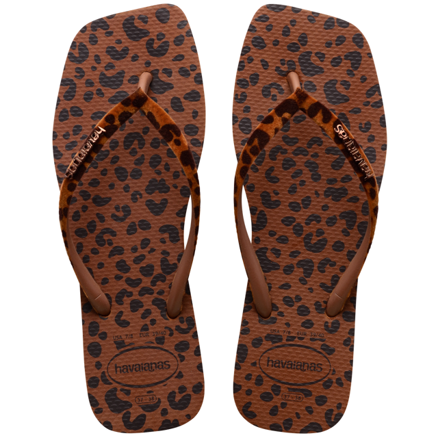 Women's Velvet Slim Square Flip Flops